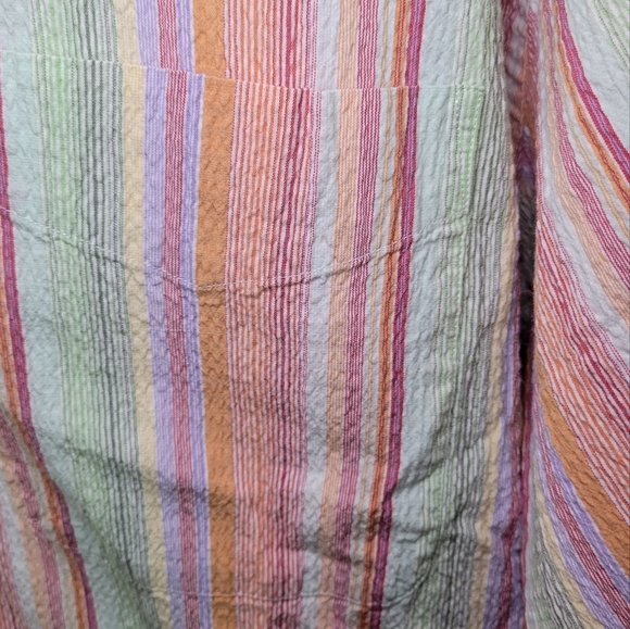 Henry Jacobson seersucker 100% cotton casual striped button down XL - Picture 2 of 6
